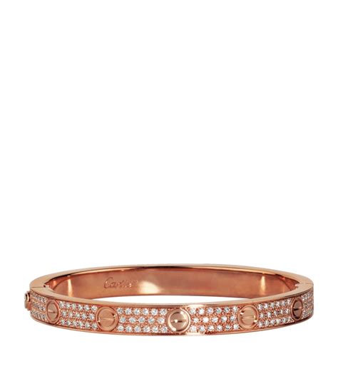 cartier love bracelet 17 rose gold|cartier love bracelet gold plated.